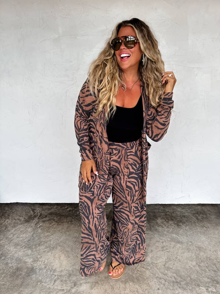 ZEBRA REESE CARDIGAN for wholesale by BLAKELEY