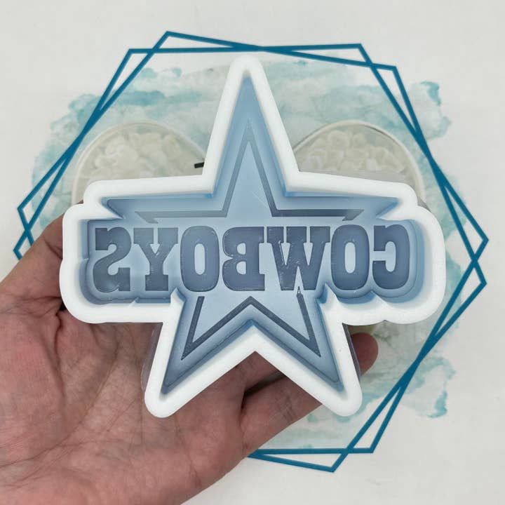 Cowboy Star Freshie Mold for wholesale by The Freshie Junkie, LLC