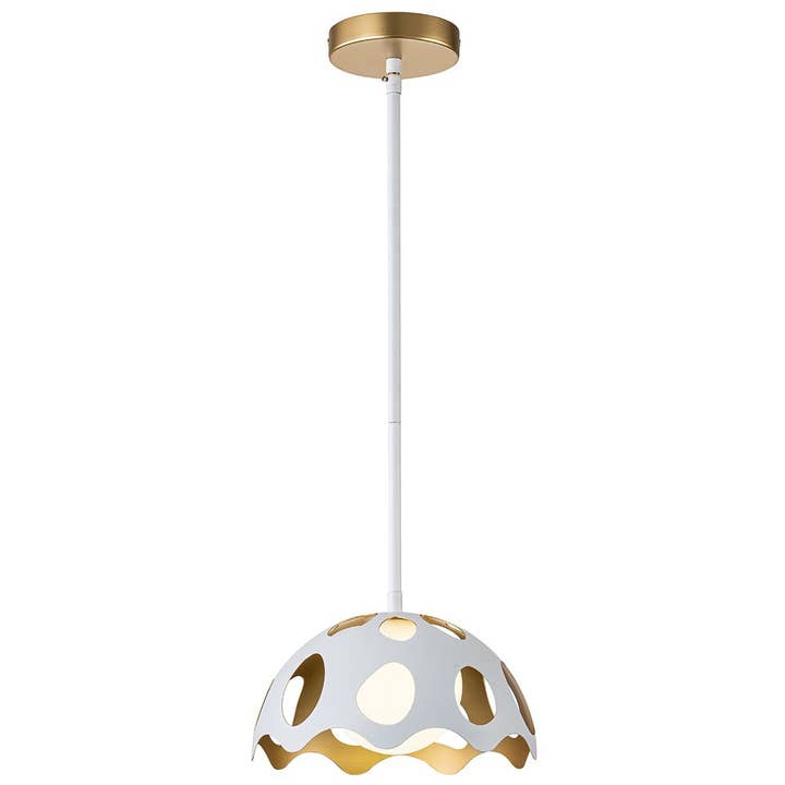 Lucas McKearn - Wholesale Chandelier/Hanging Light - Pebbles 10" Mini Pendant in White0