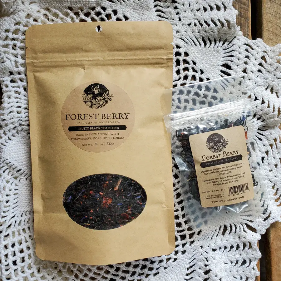 Gnat and Bee - Vente Thé en vrac - Forest Berry | Mélange de thé noir1