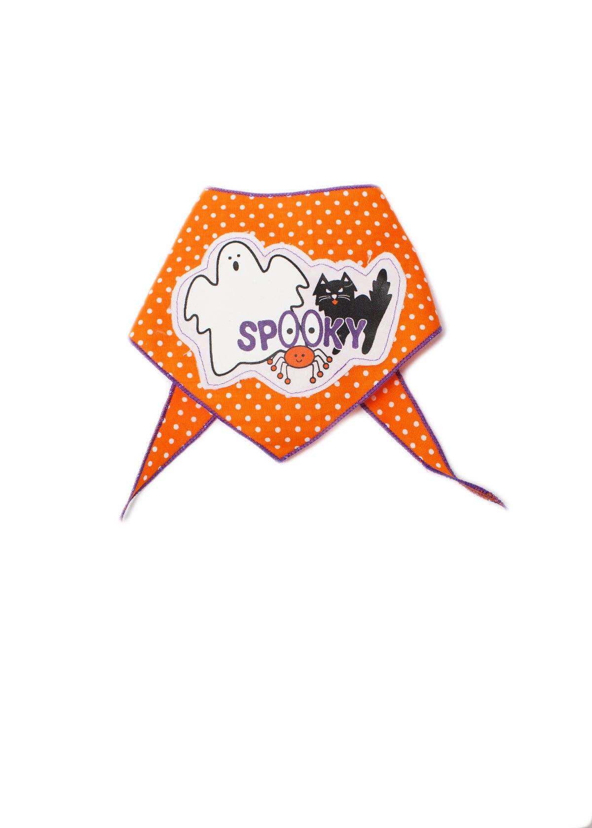 Orange Spooky Friends Dog Bandana Halloween Pet Dress-Up Accessory for wholesale on Faire4