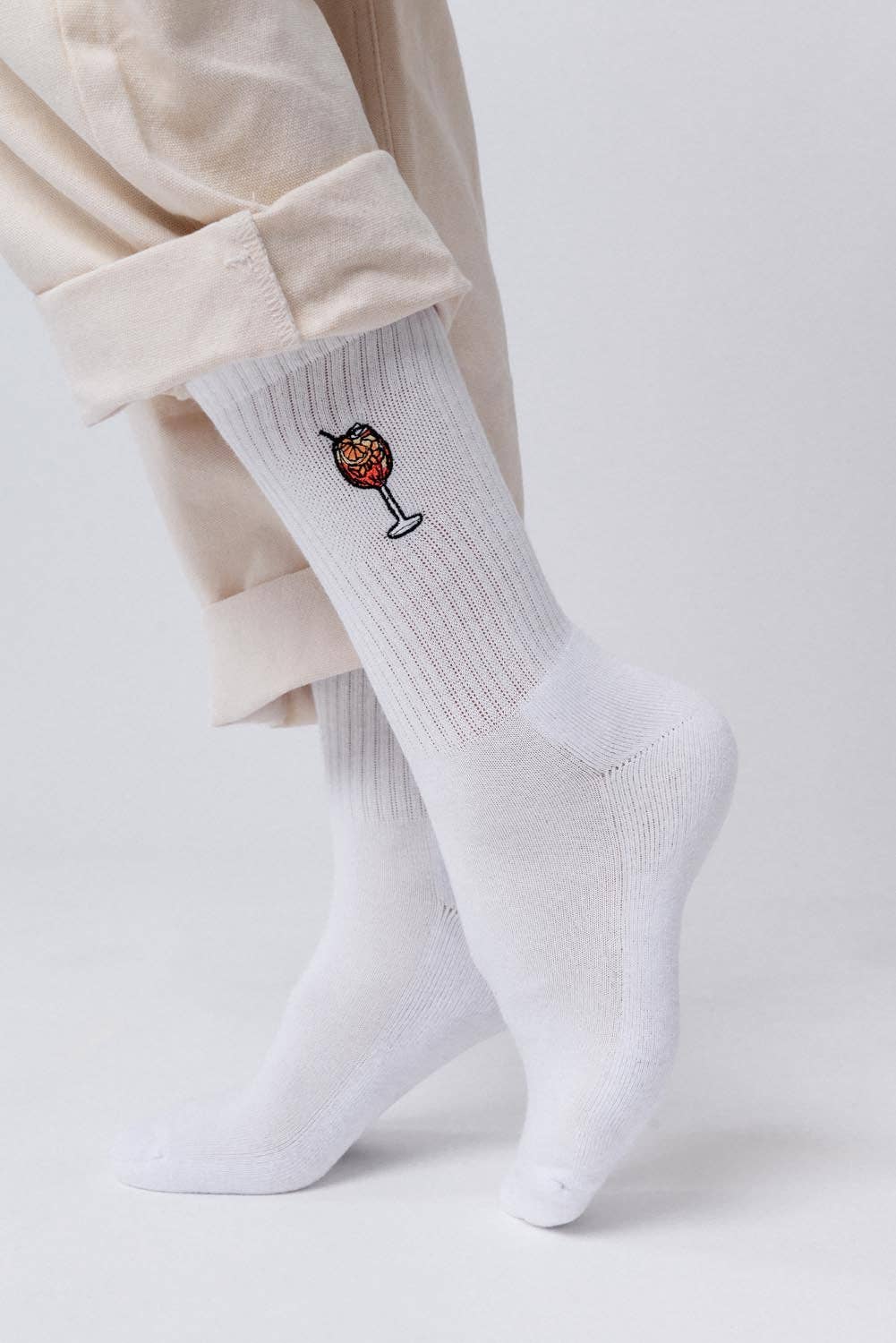 Fashion Drinks - Wholesale Socks - Unisex - Spritz | Embroidered organic cotton socks5