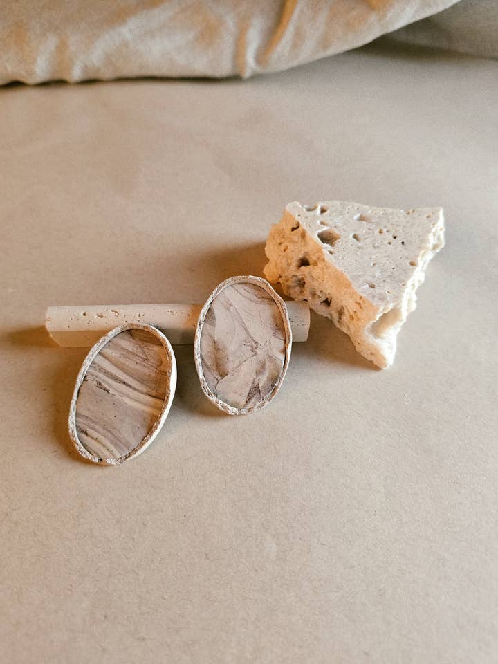 Marbled Polymer Clay Earrings | Lightweight for wholesale by That Clay Girl Co.