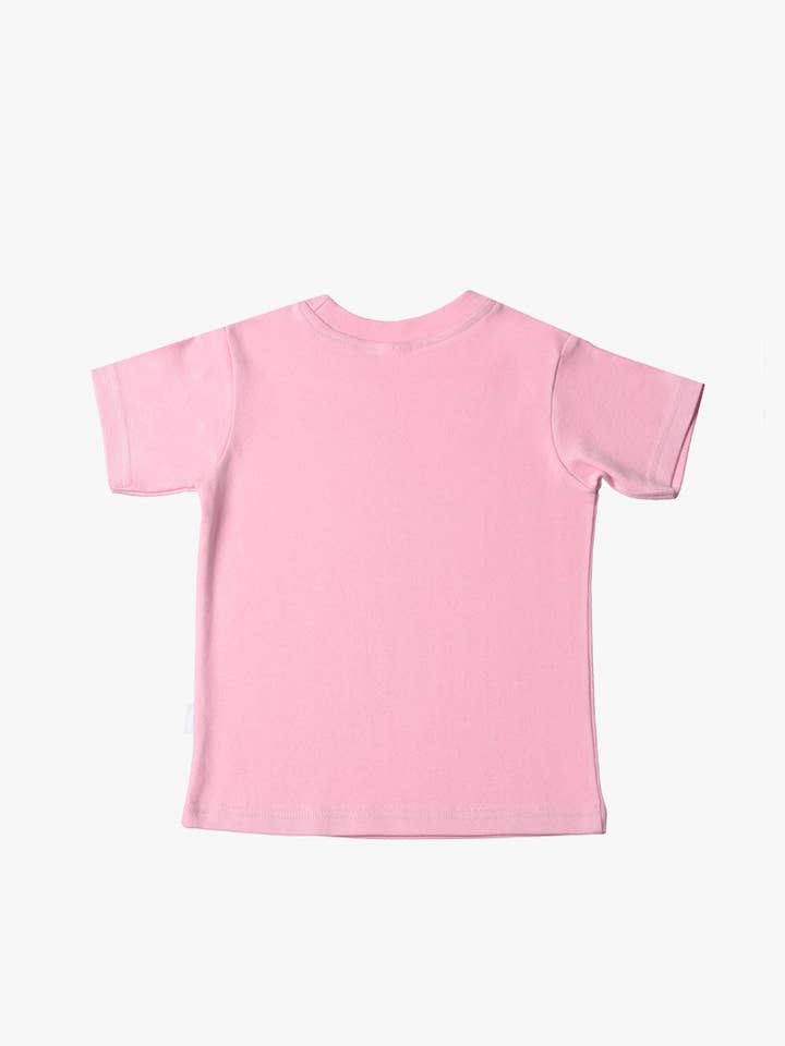 Kinder T-shirt van biologisch katoen in roze voor wholesale door Liliput