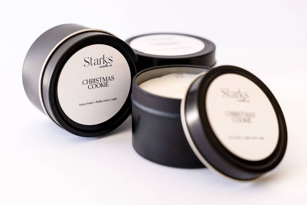 Starks candle co. - Wholesale Travel Candles - Christmas Cookie  Candle Tin  3