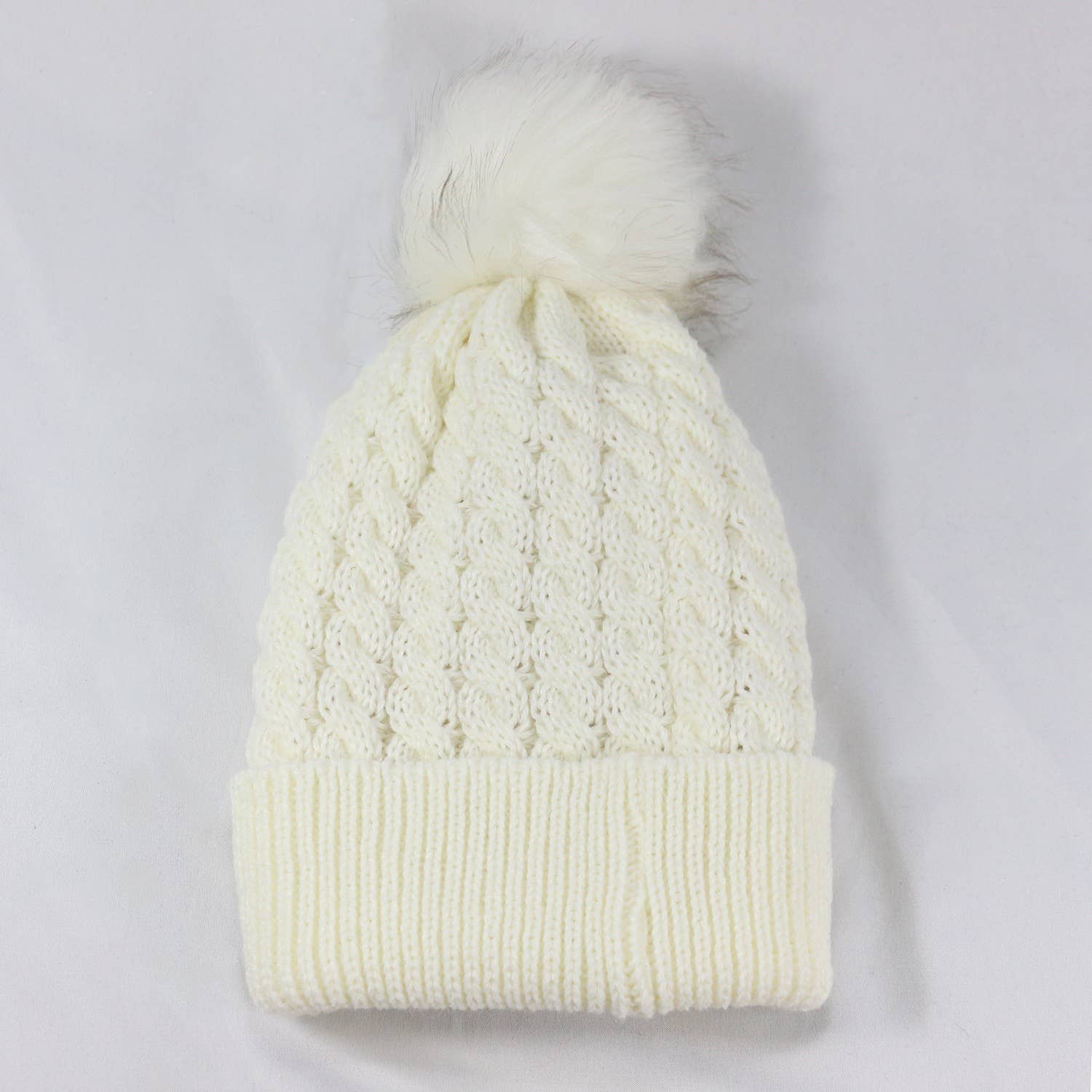 MKS America - Wholesale Beanie - Women's - Twist satin-lined removable pom-pom beanie8