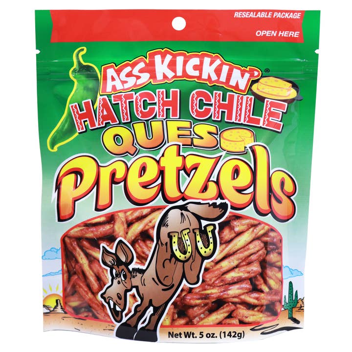 Ass Kickin' Hatch Chile Queso Pretzels, 5 oz Resealable Bags and other Purchase Wholesale hatch chile. Free Returns & Net 60 Terms on Faire trending on Faire.