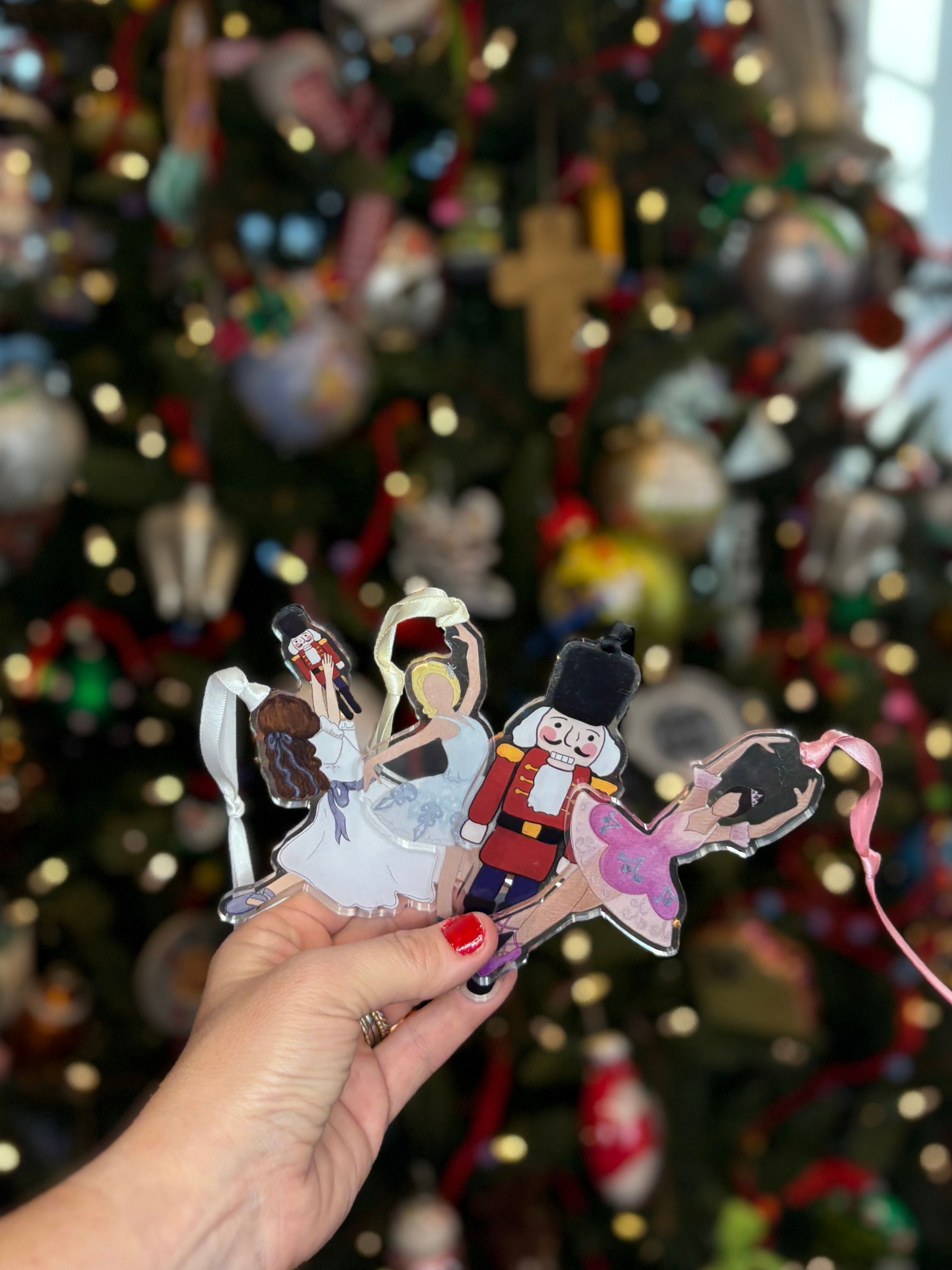 Casey Andrews Art - Wholesale Ornament - Clara and the Nutcracker Acrylic Ornament3