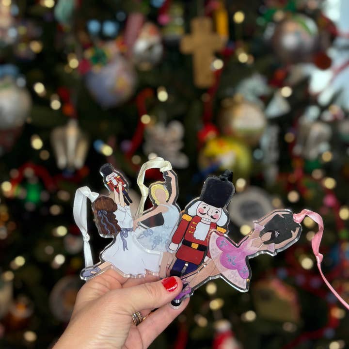 Casey Andrews Art - Wholesale Ornament - Clara and the Nutcracker Acrylic Ornament3