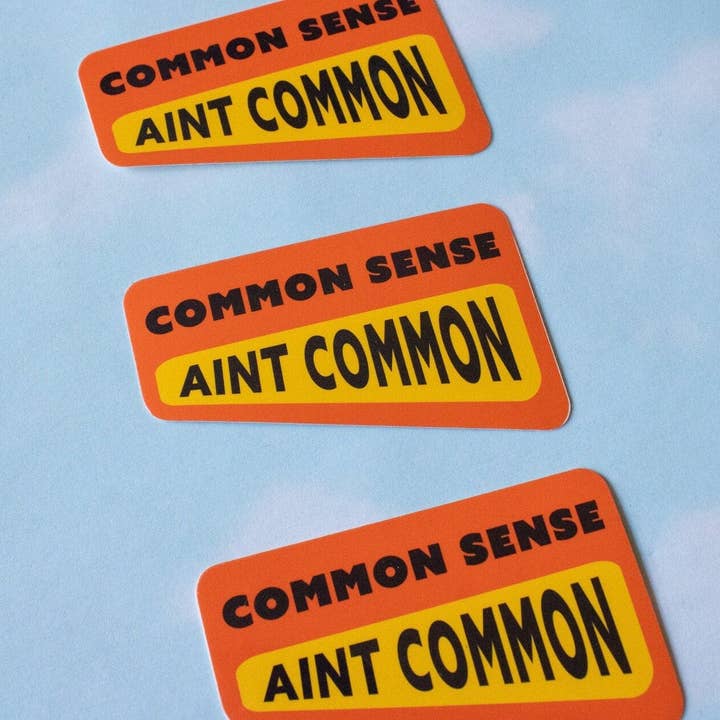 Doctor Scribble - Wholesale Sticker - Common Sense Ain't Common Vinyl Sticker3