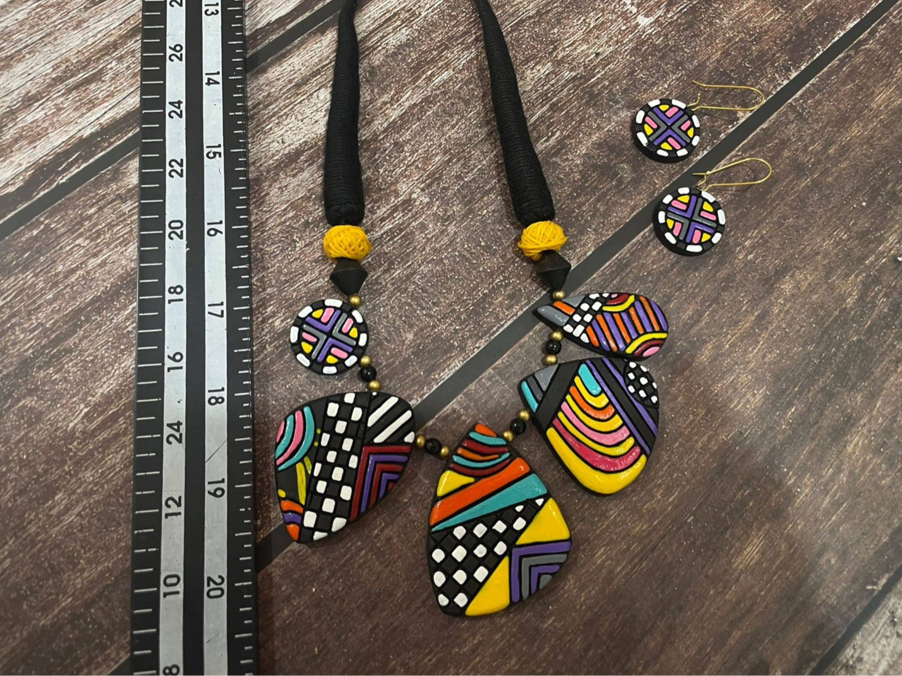 Cordelia Kraft - Wholesale Jewelry Set - Celestial Geometric Set | Clay Jewelry | Colorful Jewelry7