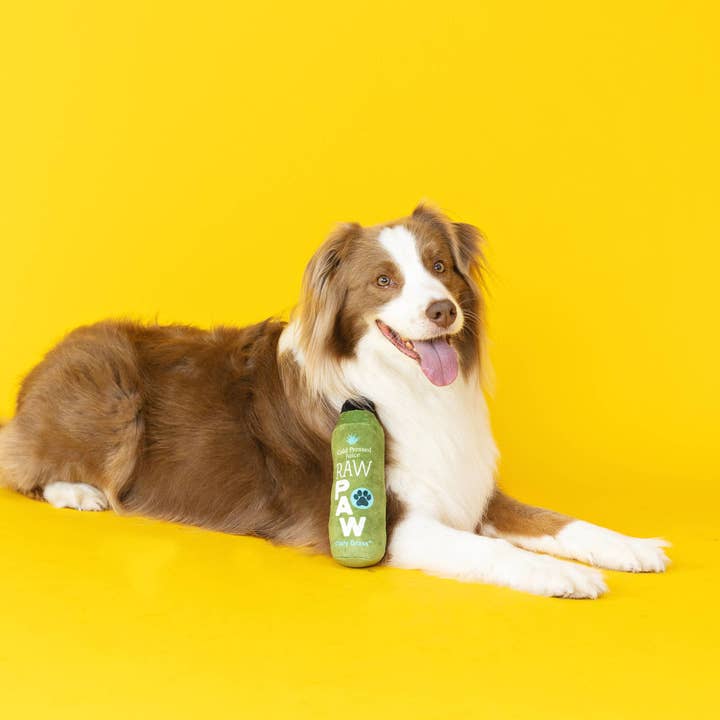 Petshop by Fringe Studio - Wholesale Pet Plush Toy - Dog - Raw Paw Pressed Juice Plush Dog Toy