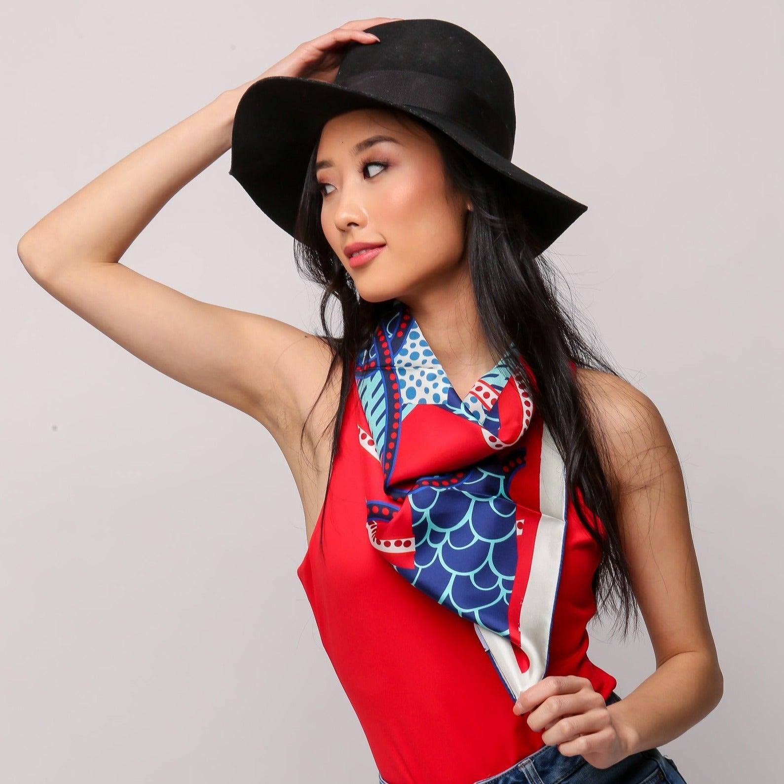 CB Grey - Wholesale Scarf - Women's - The Ellis Silk Scarf1