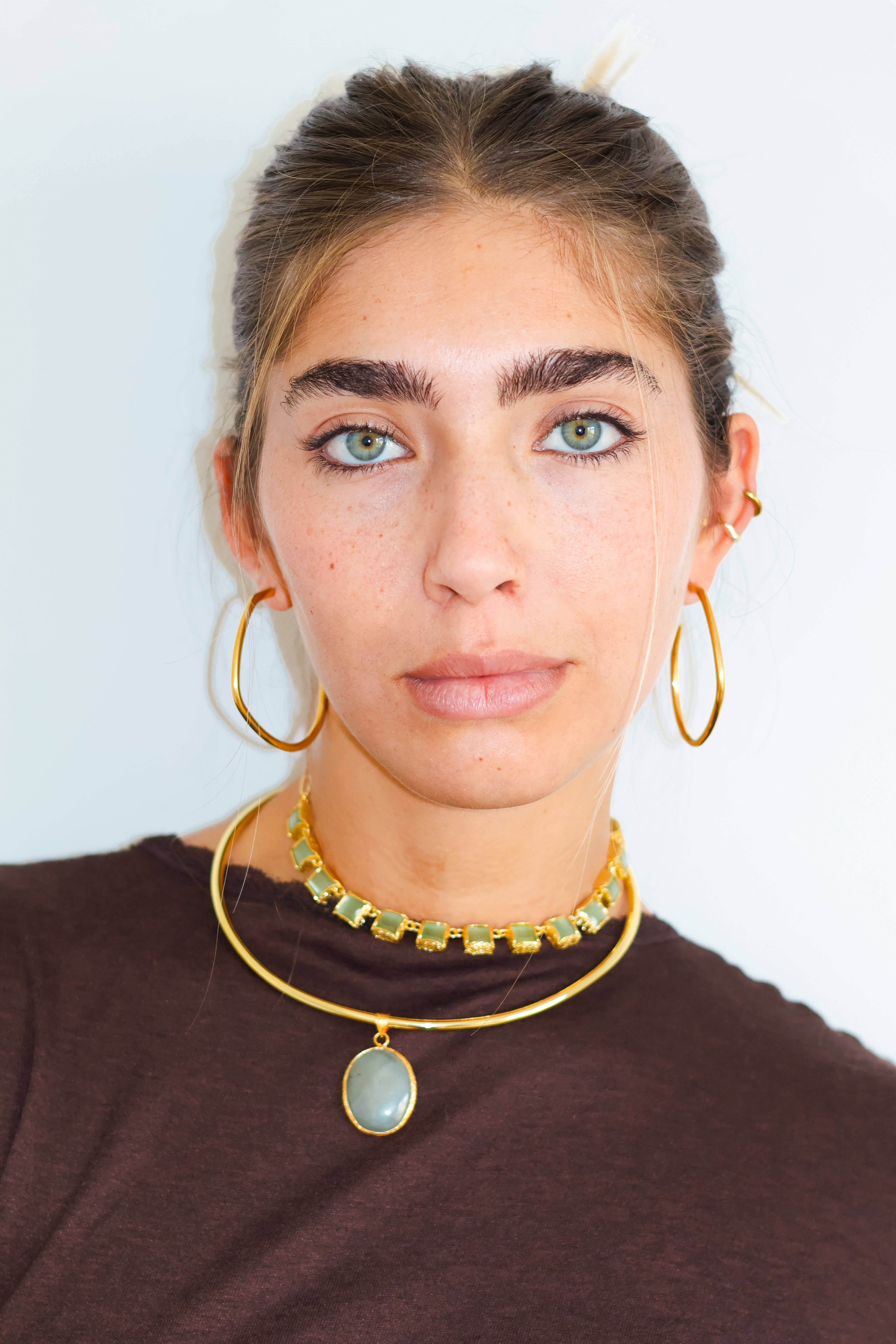 Woonder - Wholesale Choker/Collar - Green Amulet Choker4