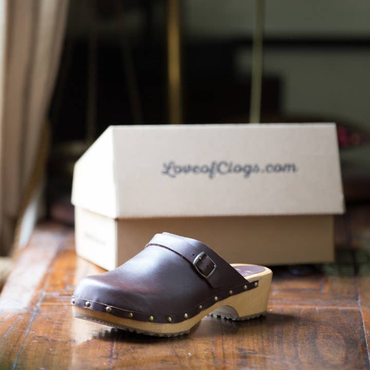 Love of Clogs - Wholesale Clogs - Women's - Lene Clogs | Swedish Clog Design | Brown