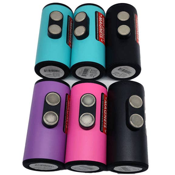 Magnetic Metal Insulated Slim Can Cooler Assortment - 6/Pack for wholesale by Novelty Closeout