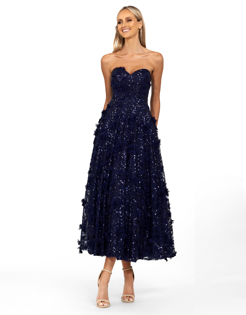 Bariano - Wholesale Dress - Women's - ADELA SWEETHEART PETAL MIDI B41D01S0