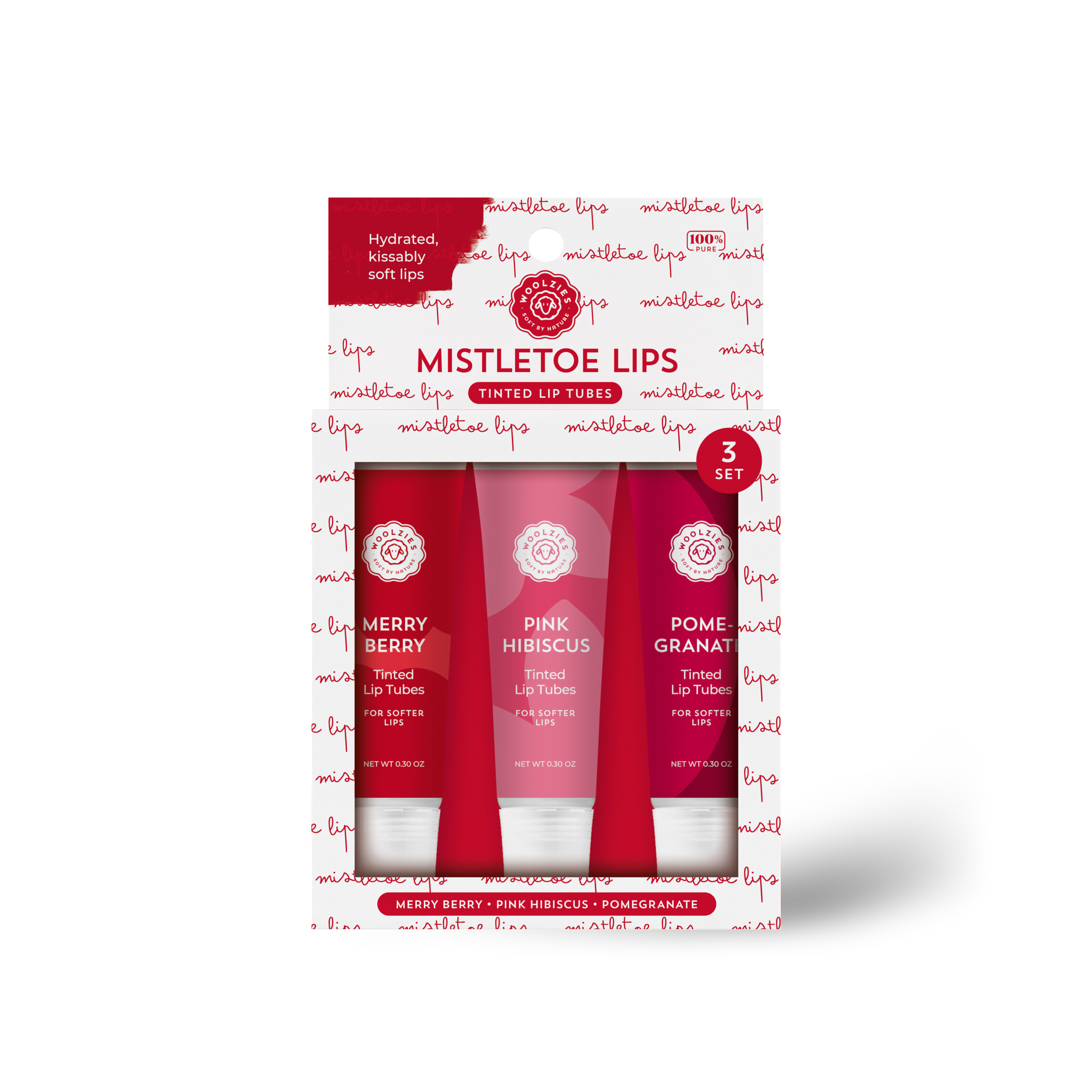 Woolzies – Großhandel Lipgloss – Mistletoe Lips Lippenstift, 3er-Set3