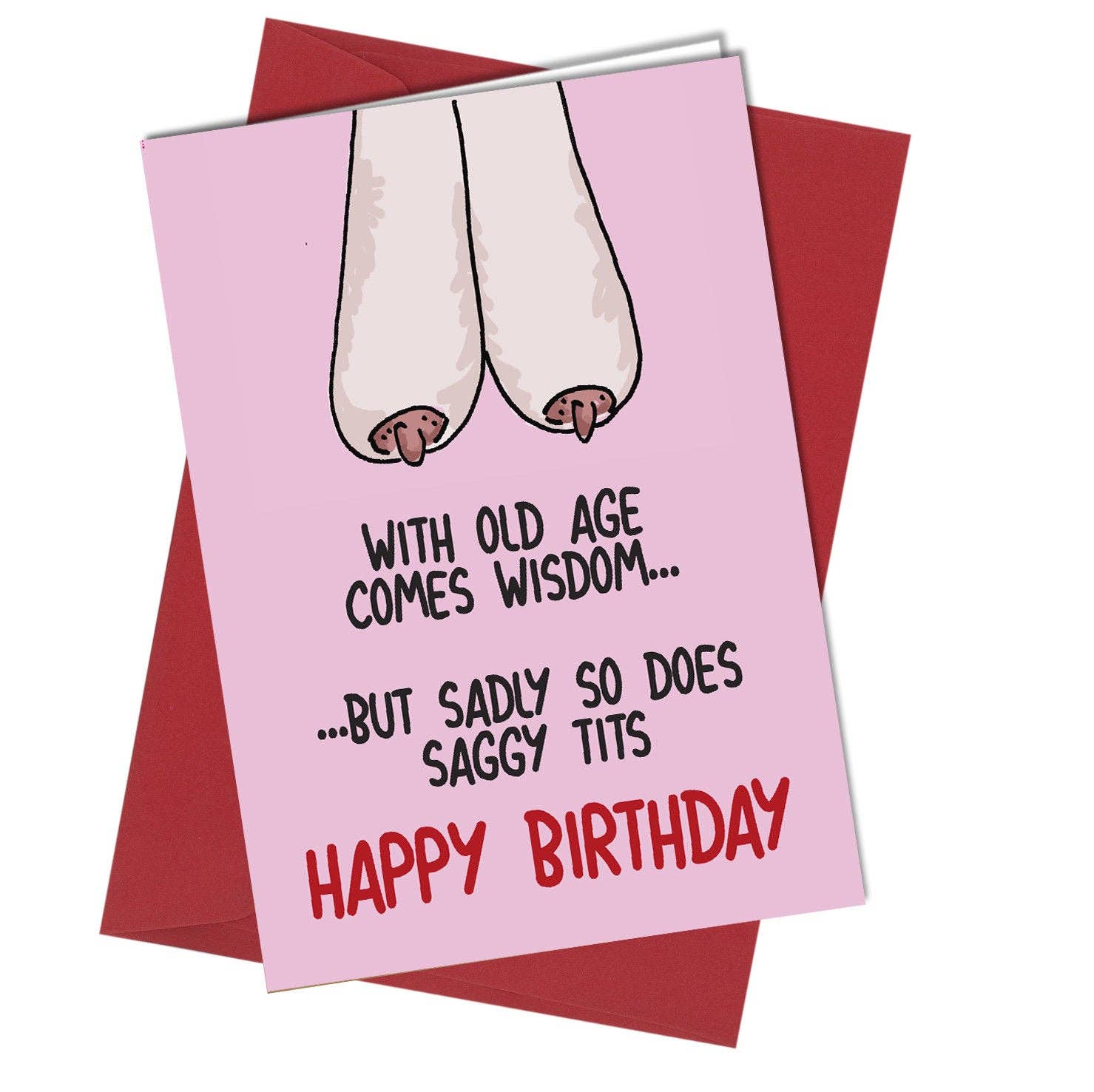 Close to the Bone Greeting Cards and Gifts - Wholesale Birthday Card - #656 Saggy Tits0