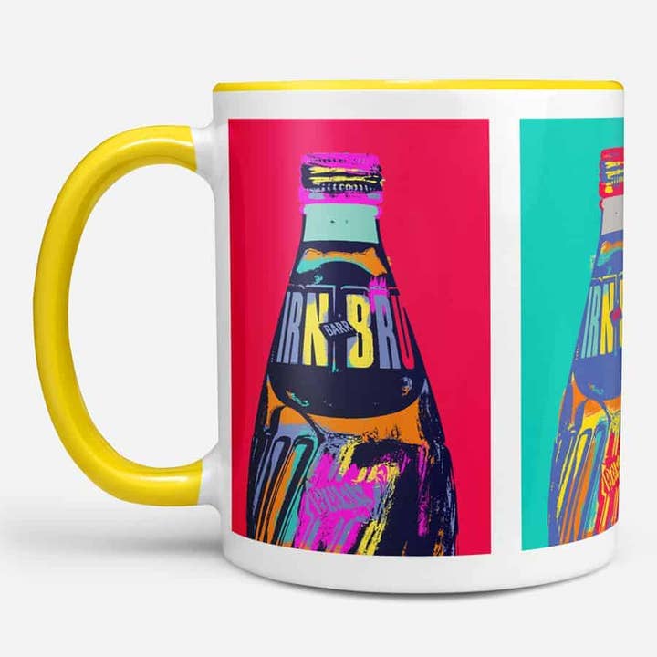 IRN-BRU POP! Art Chunky Mug (Big Bottles) for wholesale by Gillian Kyle
