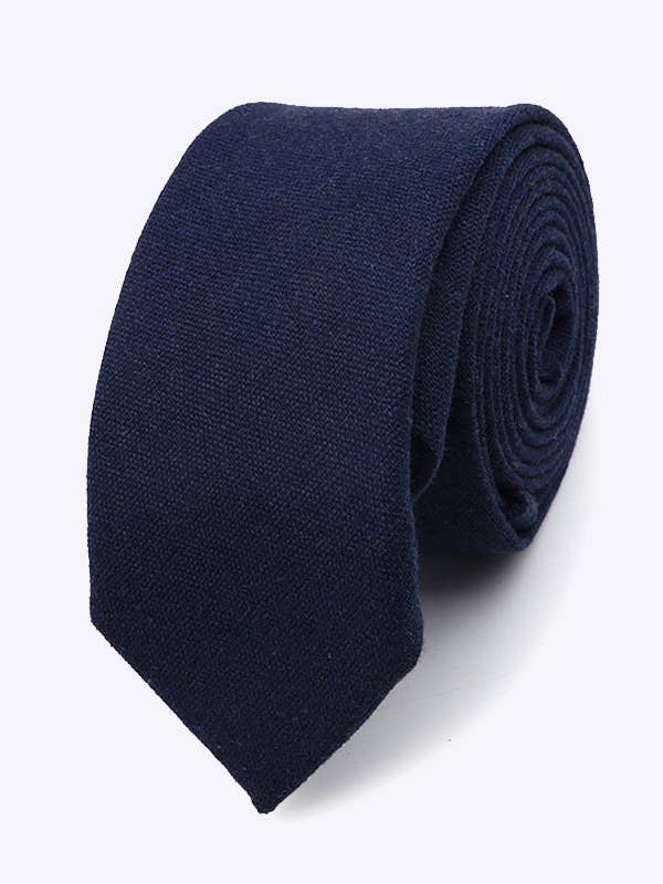 Blue Tie No. 5 for Men in Linen "Basile" for wholesale by Unipap's