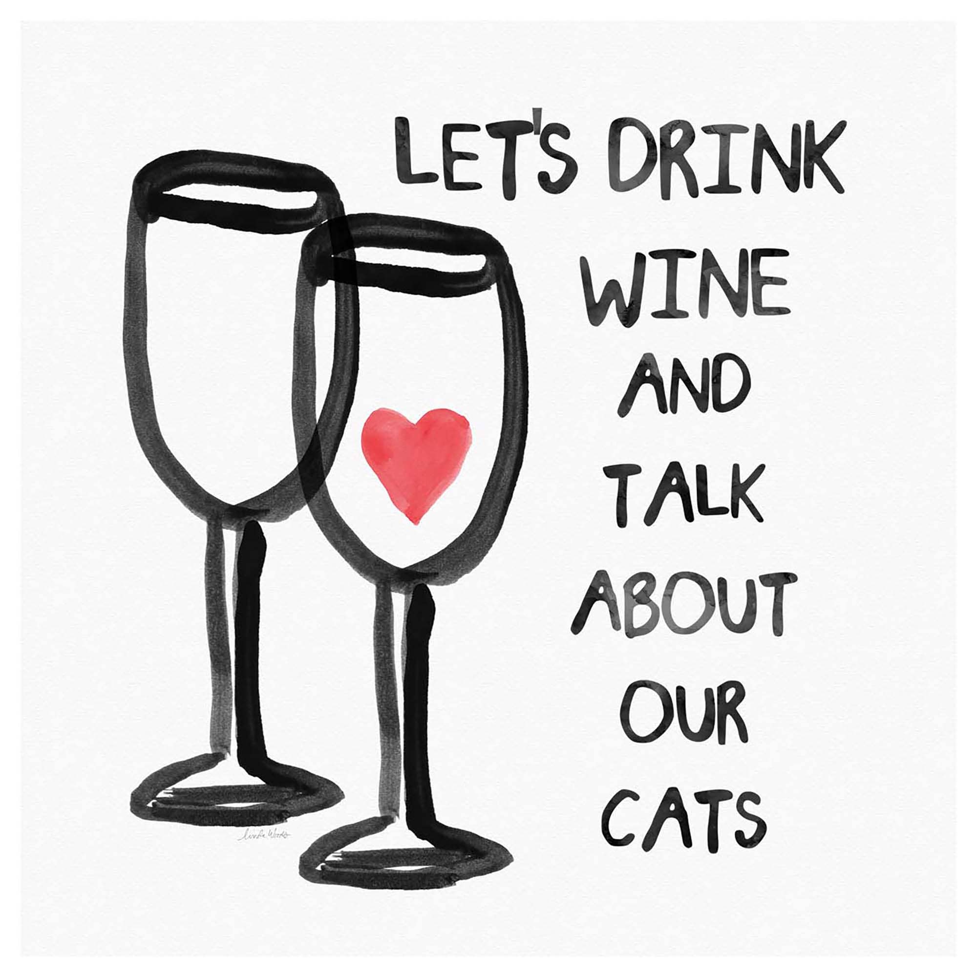 Conimar Promotions - Wholesale Coasters - "Wine & Cats" Single Absorbent Stone Coaster      0