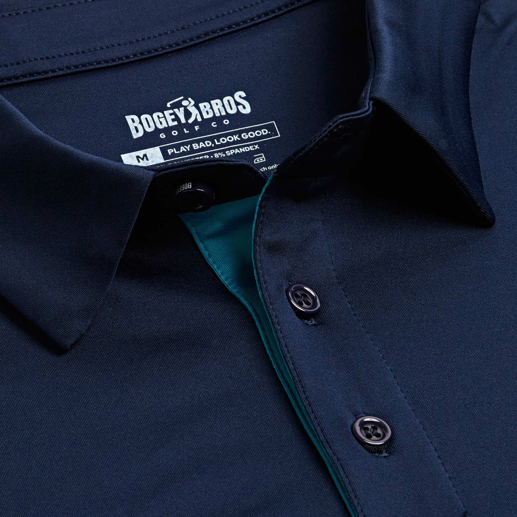Bogey Bros Golf Co - Wholesale Polo - Men's - Solid Navy - Polo2