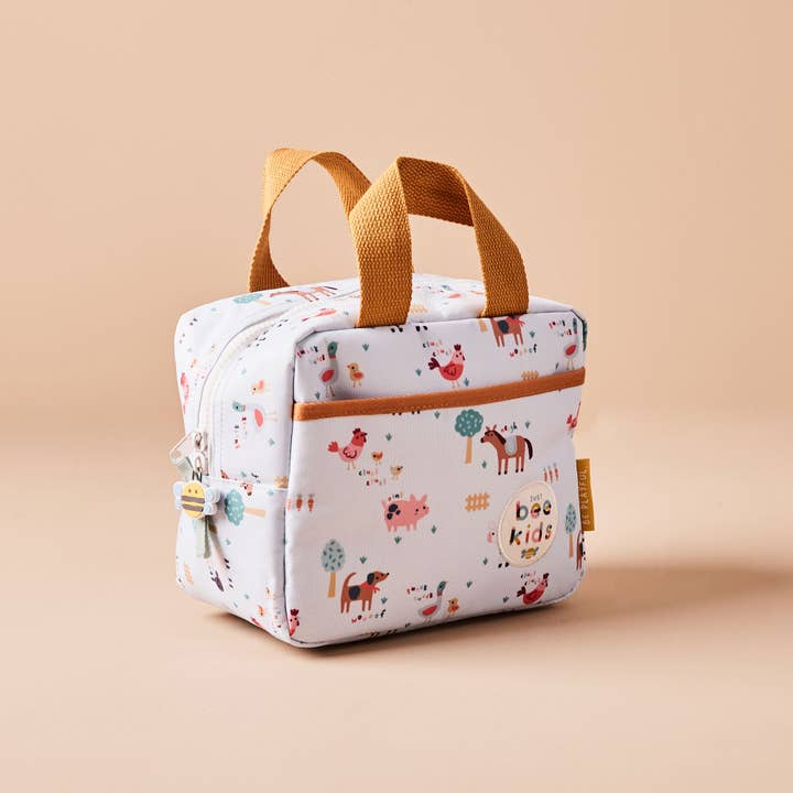 Just Bee Kids - Vendita all'ingrosso Cestino/borsa pranzo - Bambini - Borsa Termica per Pranzo Design Fattoria Just Bee Kids