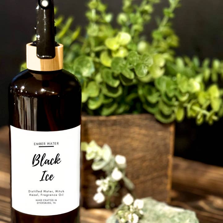 Ember Water - Vente Vaporisateurs d'ambiance et de linge - Black Ice Room + Spray pour linge1