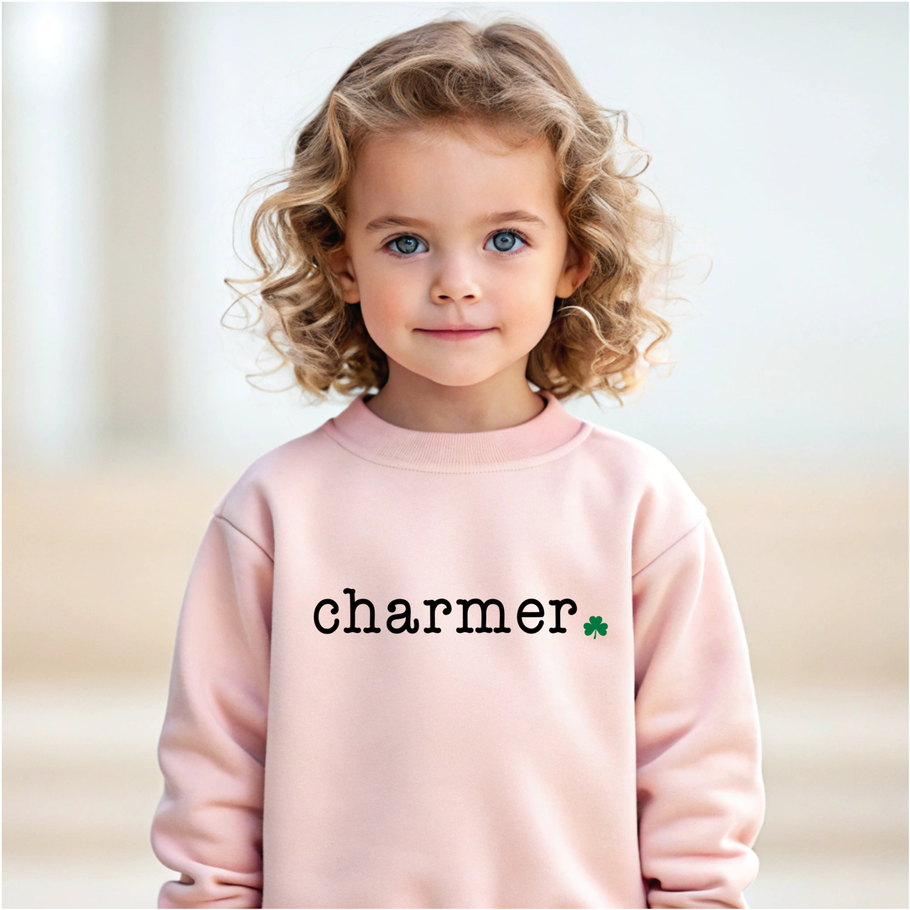 Bump & Beyond Designs - Wholesale Shirt - Kids - Toddler and Kids, Charmer St. Patrick's Day Sweatshirt1