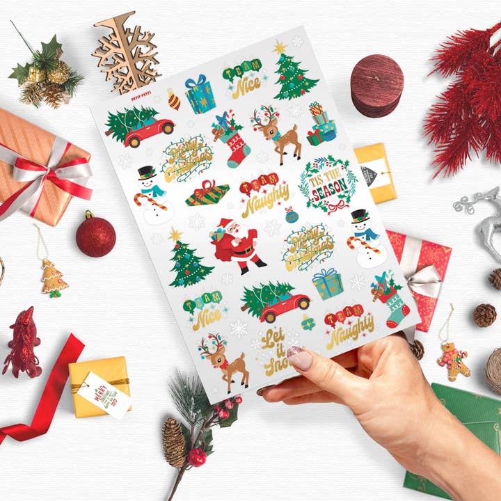Petit Fetti - Wholesale Temporary Tattoo - Kids - Team Naughty + Nice Temporary Tattooss