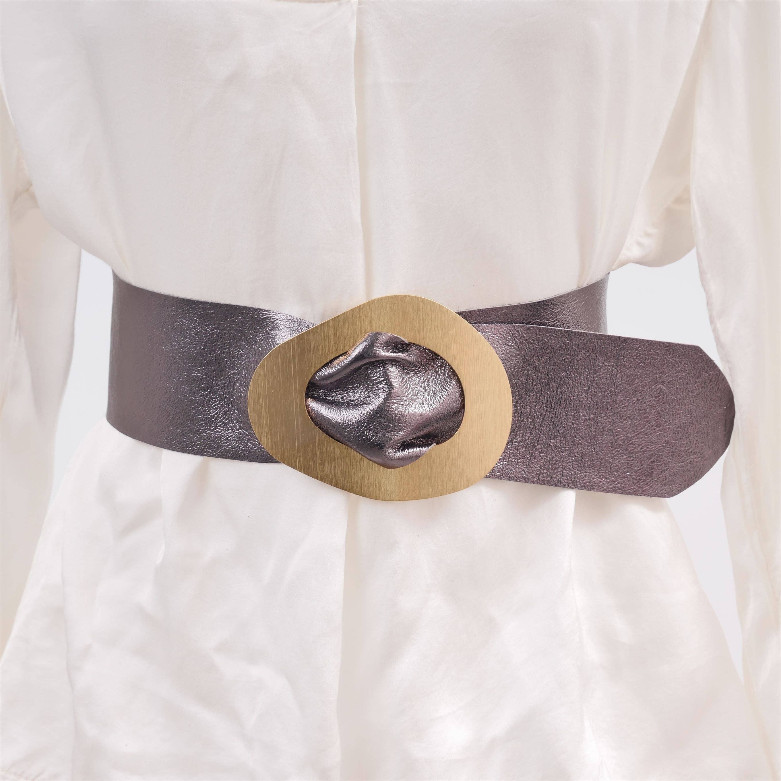 Cecile Wang - Wholesale Belt - Women's - Shiny leather belt 85005511