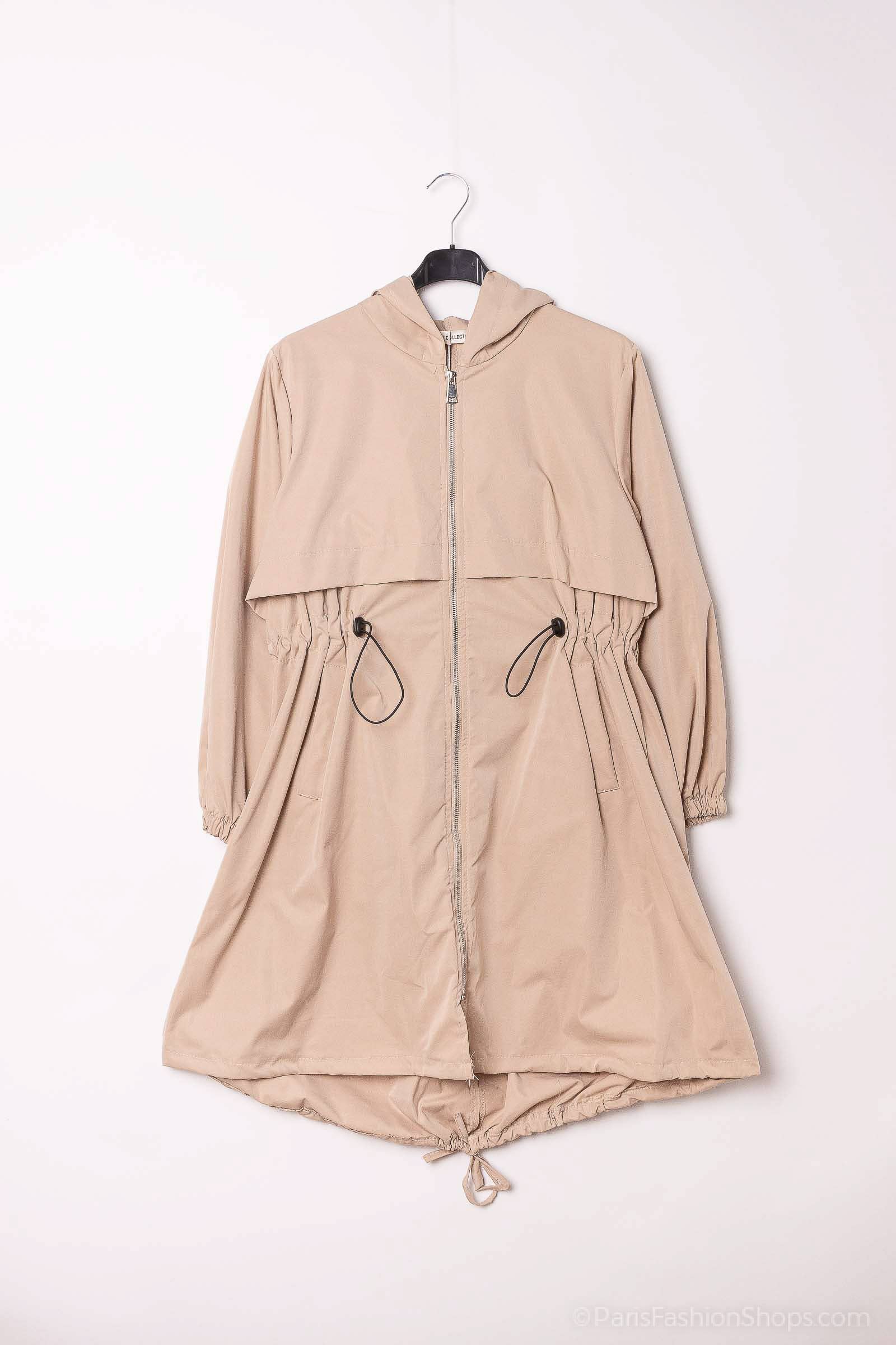 Pépouz' Paris - Wholesale Parka - Women's - Long hooded parka with adjustable drawstrings5