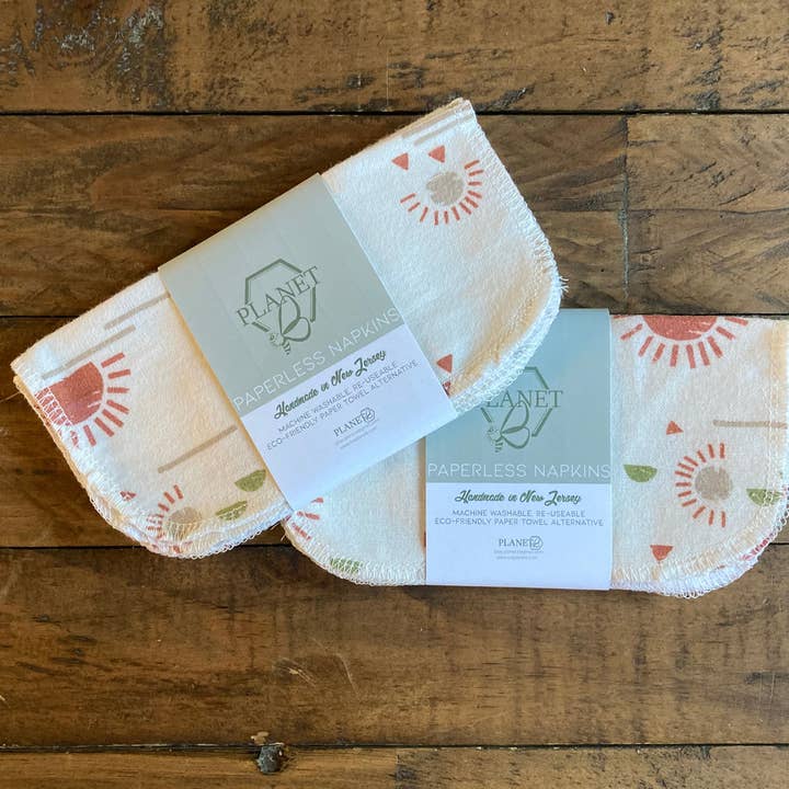 Serviettes sans papier - Coucher de soleil pour la vente par Planet B, Inc.