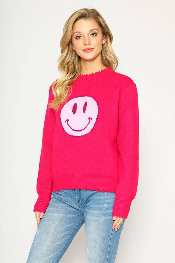 Miss Sparkling - Wholesale Knit Sweater - Women's - Smiley Sweater10