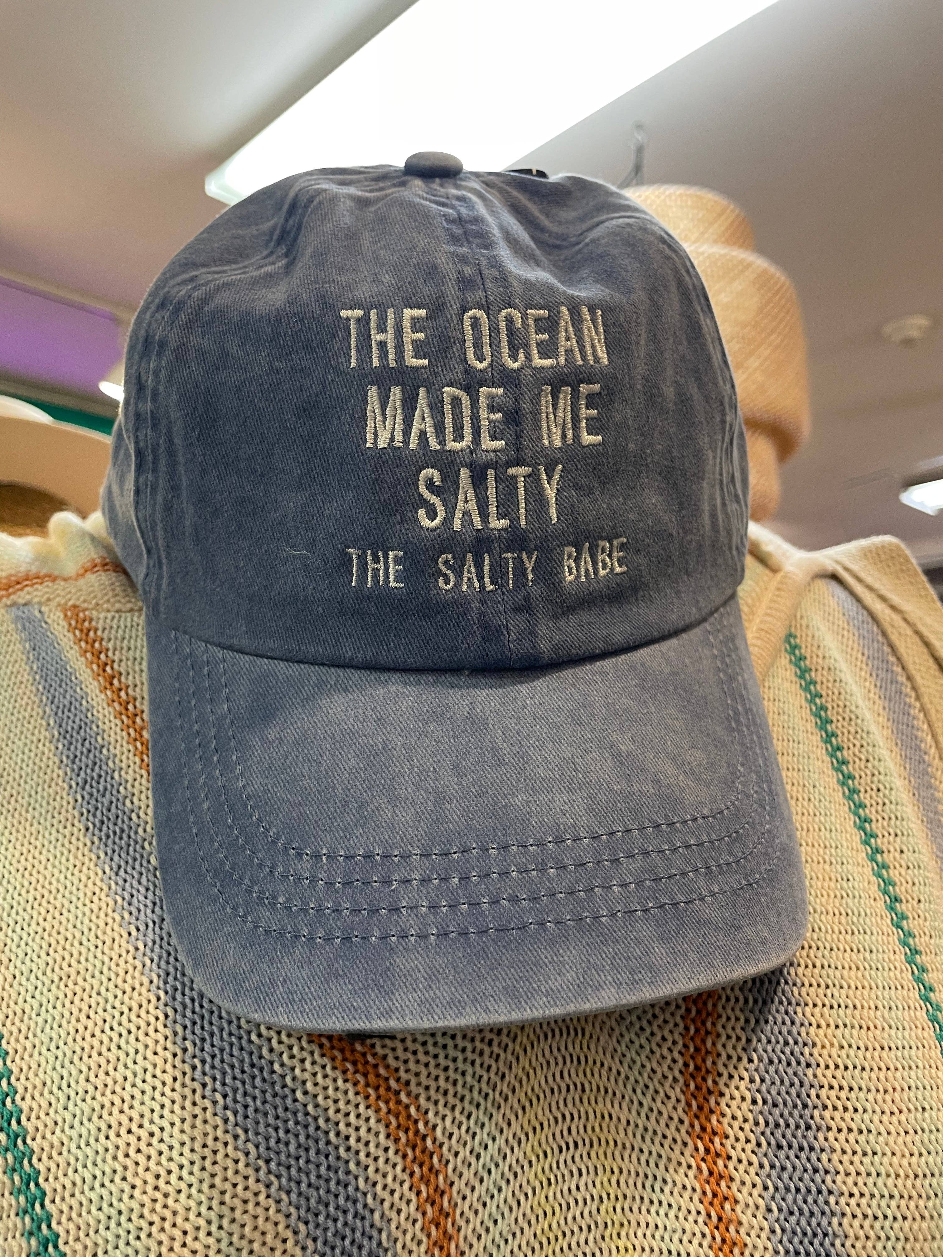 The Salty Babe - Wholesale Baseball Cap - Women's - The Ocean Made Me Salty Baseball Hat5