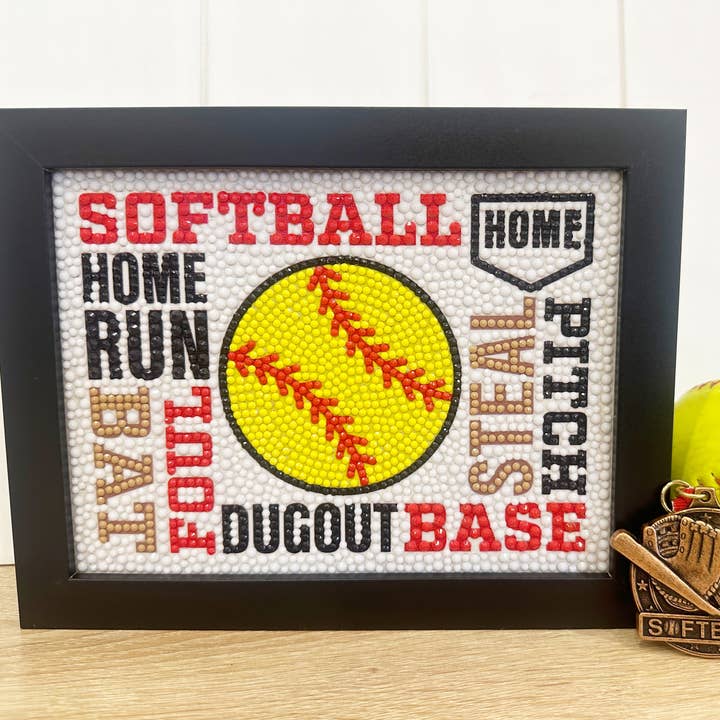 Softball Diamond Art Kit for wholesale by Addison Lane Designs Inc.