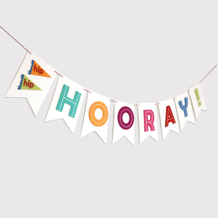 Decomod - Wholesale Party sign/banner - Hip Hip Hooray Banner - Birthdays, Graduations, Anniversaries, Parties1
