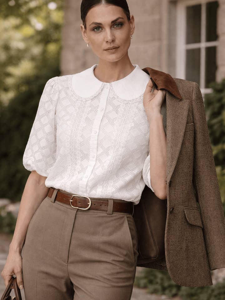 La Blusa con Cuello Estate para venta al por mayor de Wendi’s Good Things Market