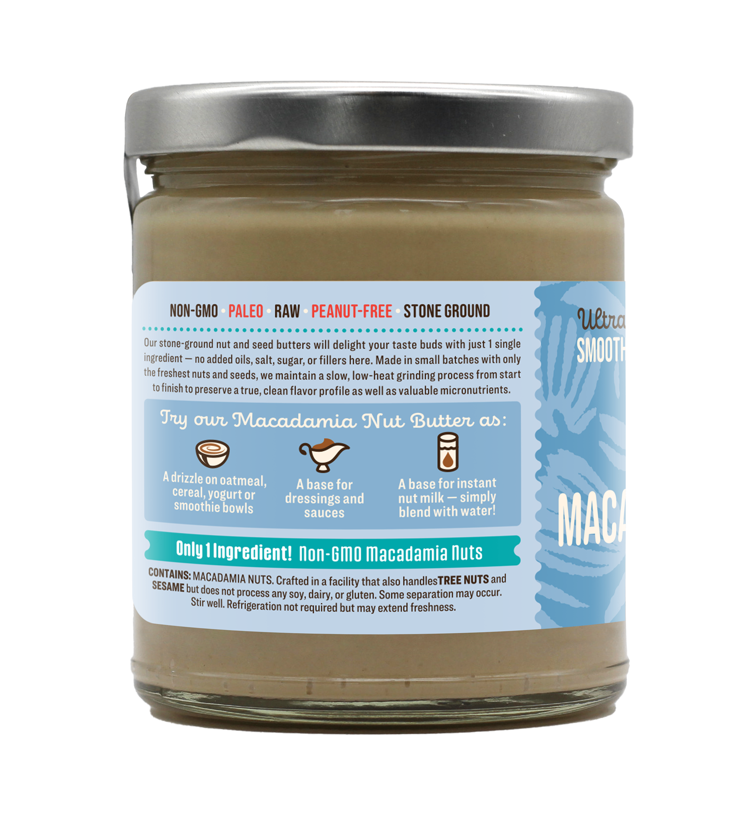 Windy City Organics – Manteiga de frutos secos por atacado – Manteiga de Noz de Macadâmia Não-OGM2