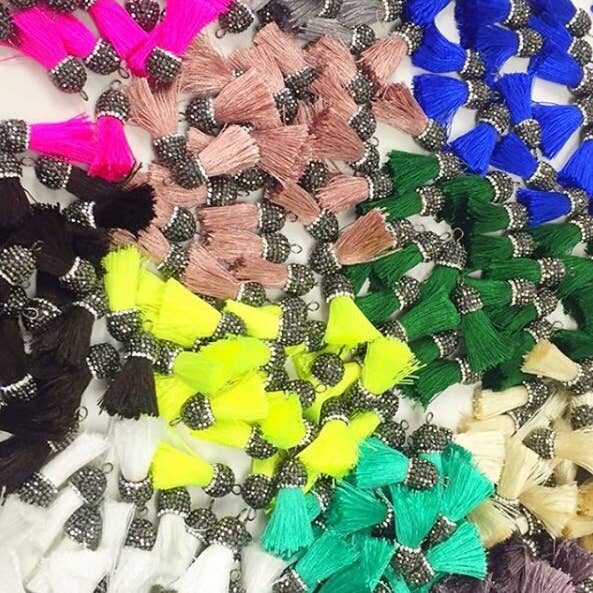 The Bead Bazaar - Wholesale Keychain - Women's - Tassel, Tassels, Jewelry Tassels, Tassels For Jewelry, Mini Tassels, Tassel Garland, Mini Tassel, Tassels For Keychain, Tassel Jewelry, Mini5