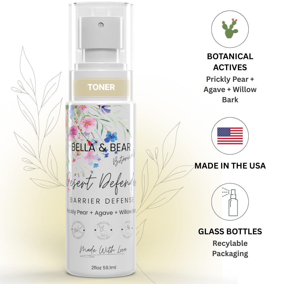 Bella & Bear Botanicals - Vente Lotion tonique - Défenseur du Désert : Tonique Défense Barrière | Soins de la Peau Botaniques0