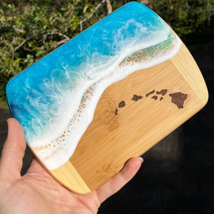 TBM Creations LLC - Wholesale Cheese Board - Hawaii Islands Cheese board | Maui made Charcuterie board