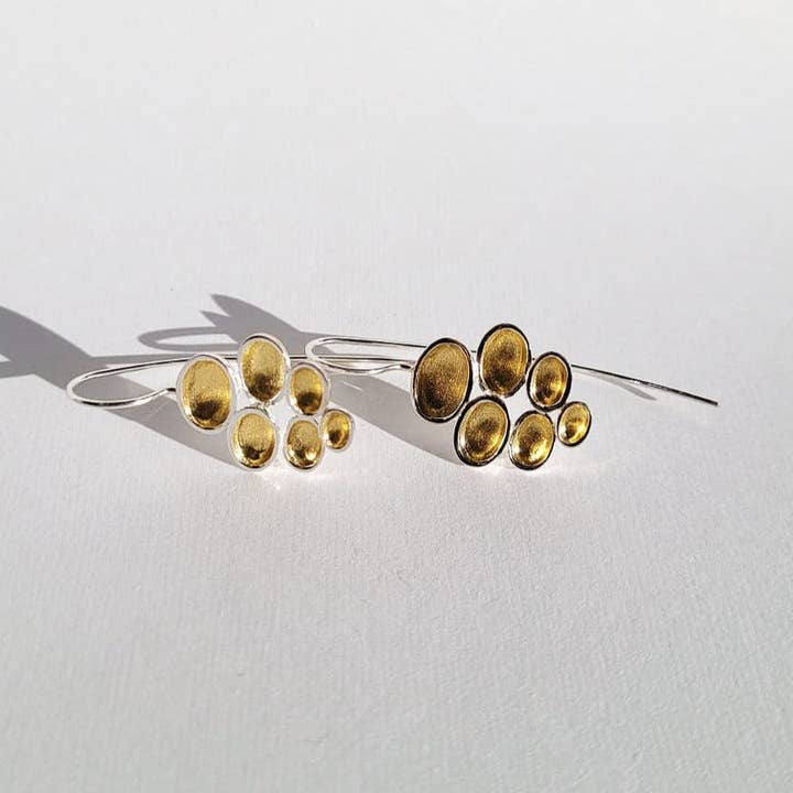 Rio Dual-Tone örhängen för wholesale av The Silver Root