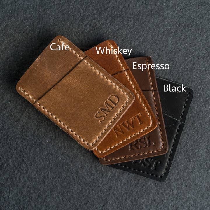 Ox & Pine - Wholesale Wallet - Unisex - Two Pocket Wallet - Personalized Leather Wallet5