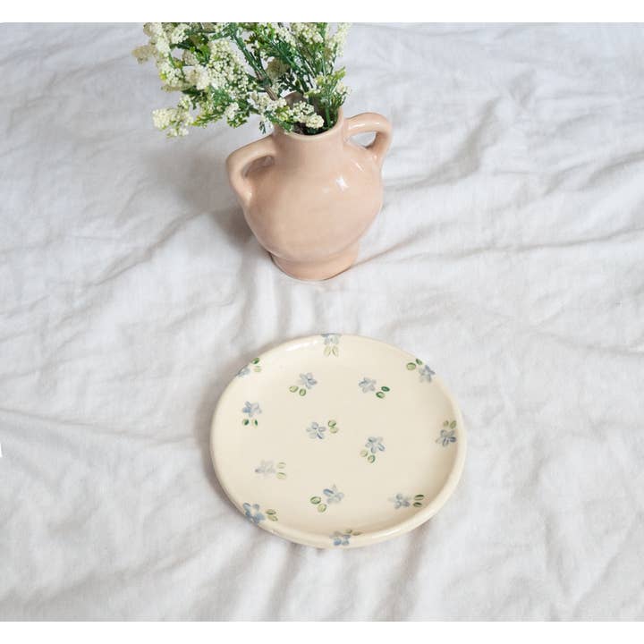 Erika Christine Ceramics - Wholesale Sieradenschaaltje - Forget Me Not Catchall Bord - Lichtblauw3