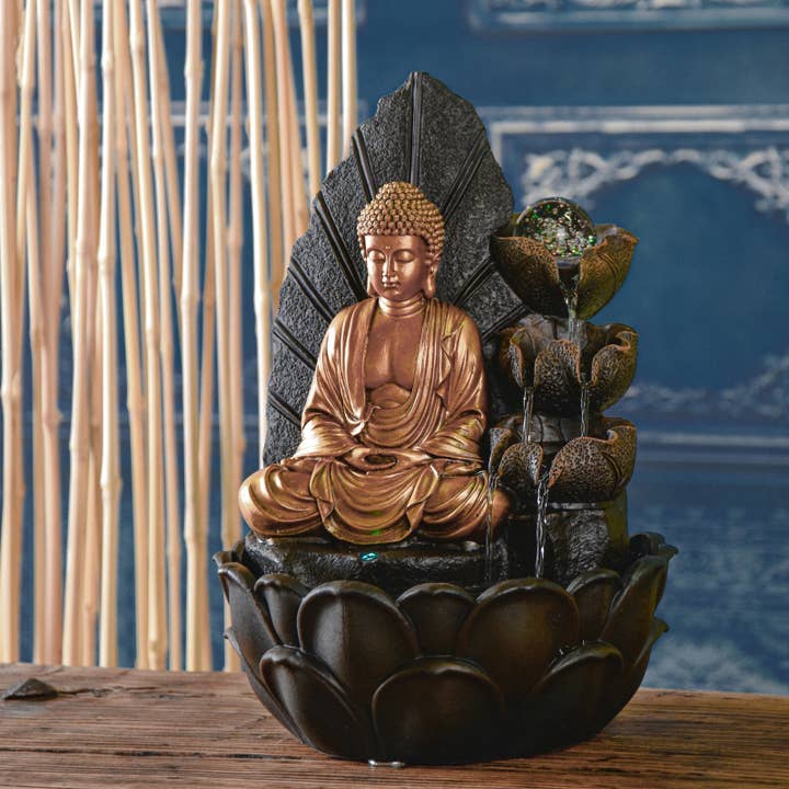 Zen'Arôme - Wholesale Christmas Decoration - Buddha Hartha Indoor Fountain - Zen and Feng Shui Decor13
