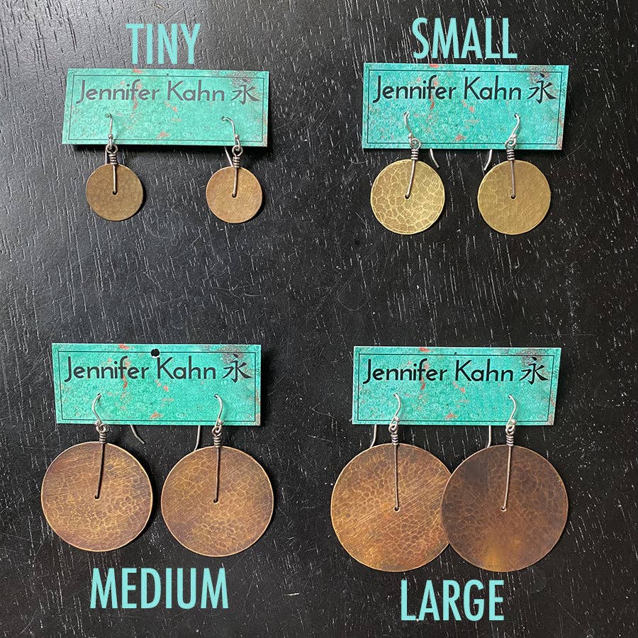 Jennifer Kahn Jewelry - Wholesale Dangle Earrings - Brass Disc Earrings6
