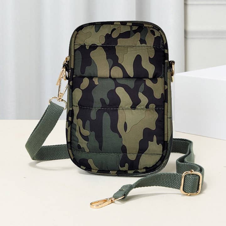 Sensibling Corp. - Wholesale Crossbody Bag - Women's - Puffer Rectangle Crossbody Bag
2