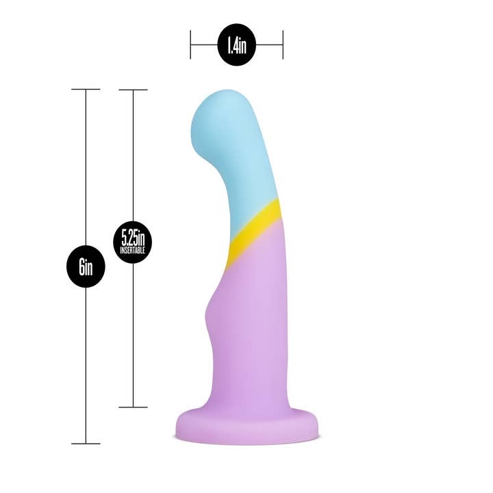 Blush - Wholesale Sex Toy - Avant D14 - Silicone 6 Inch Artisan Dildo - Heart of Gold